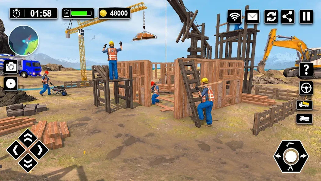 Взлом Wood House Construction Game  [МОД Много денег] — последняя версия apk на Андроид screen 2