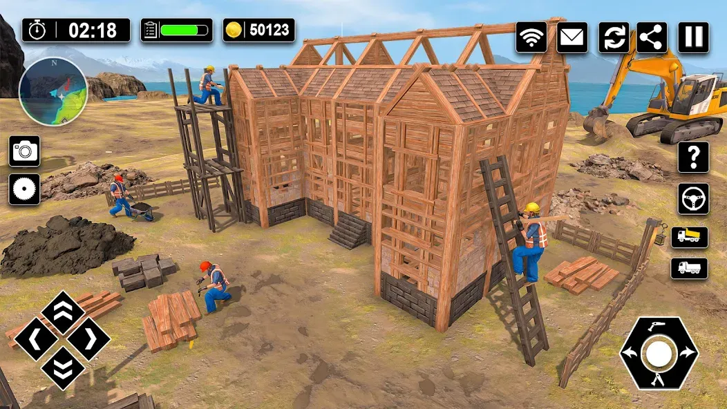 Взлом Wood House Construction Game  [МОД Много денег] — последняя версия apk на Андроид screen 3