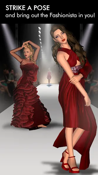 Скачать взлом Fashion Empire — Dressup Sim (Фэшн Эмпайр)  [МОД Mega Pack] — стабильная версия apk на Андроид screen 2