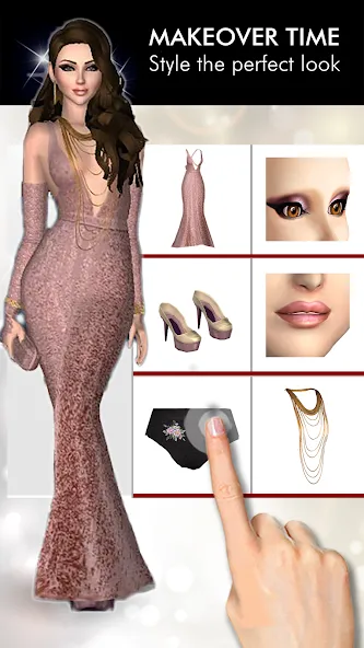 Скачать взлом Fashion Empire — Dressup Sim (Фэшн Эмпайр)  [МОД Mega Pack] — стабильная версия apk на Андроид screen 3