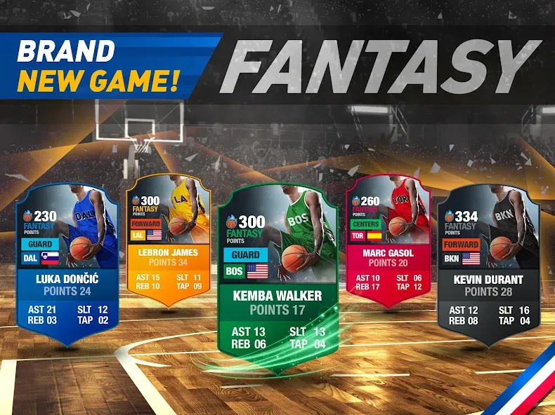 Скачать взлом Basketball Fantasy Manager NBA  [МОД Unlimited Money] — последняя версия apk на Андроид screen 3