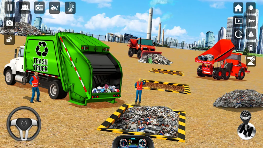 Взломанная Trash Truck Games Simulator 3D  [МОД Menu] — последняя версия apk на Андроид screen 3