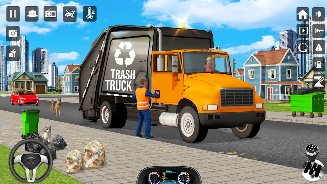 Взломанная Trash Truck Games Simulator 3D  [МОД Menu] — последняя версия apk на Андроид screen 5