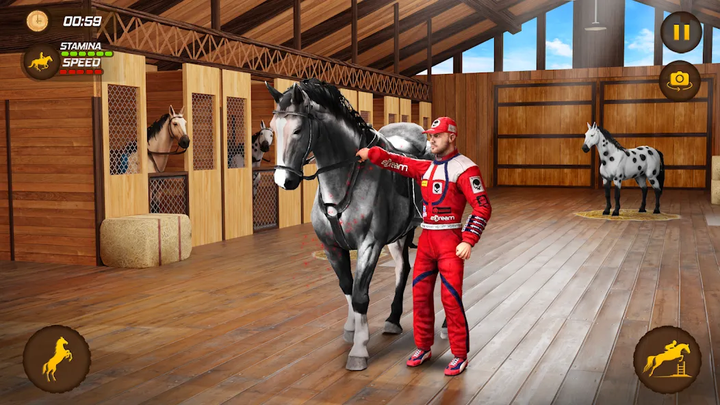 Скачать взломанную Horse Racing Game: Horse Games  [МОД Mega Pack] — полная версия apk на Андроид screen 1