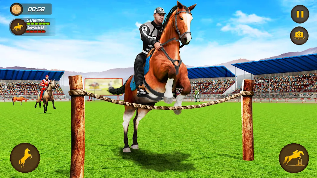 Скачать взломанную Horse Racing Game: Horse Games  [МОД Mega Pack] — полная версия apk на Андроид screen 5