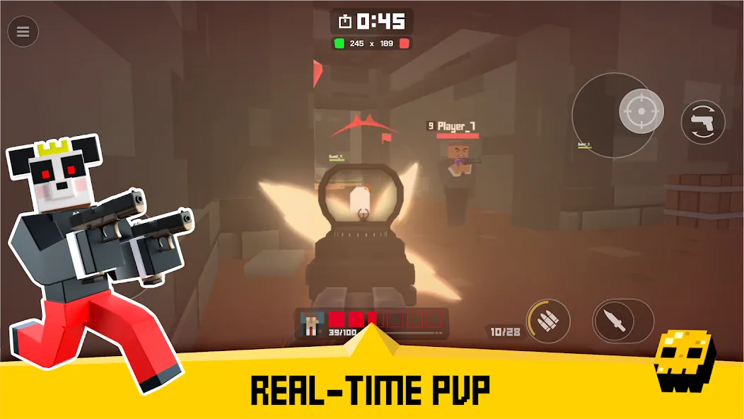 Скачать взлом Krunker FRVR — Multiplayer FPS (Крункер ФРВР)  [МОД Все открыто] — последняя версия apk на Андроид screen 3