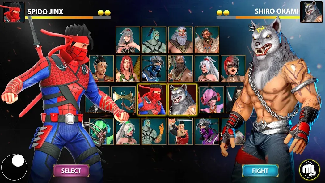 Взлом Ninja Clash: Karate Fighters (Ниндзя Мастер)  [МОД Unlimited Money] — последняя версия apk на Андроид screen 1