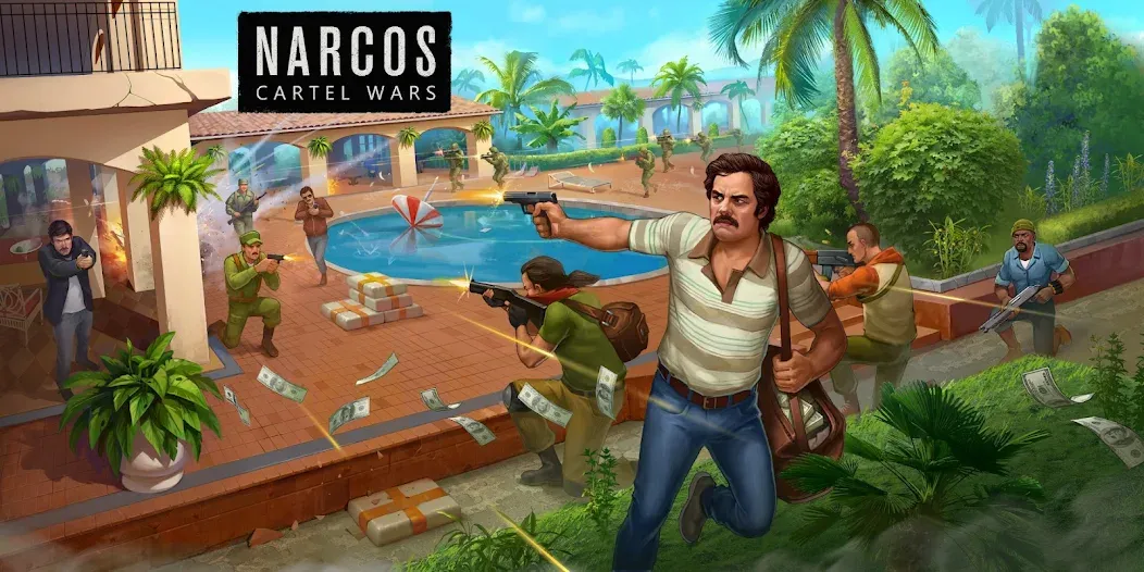 Взломанная Narcos: Cartel Wars & Strategy (Наркос)  [МОД Menu] — полная версия apk на Андроид screen 1