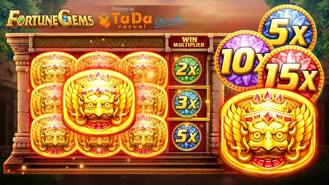 Взломанная Slot Fortune Gems-TaDa Games (Слот Форчун Гемс)  [МОД Unlocked] — стабильная версия apk на Андроид screen 1