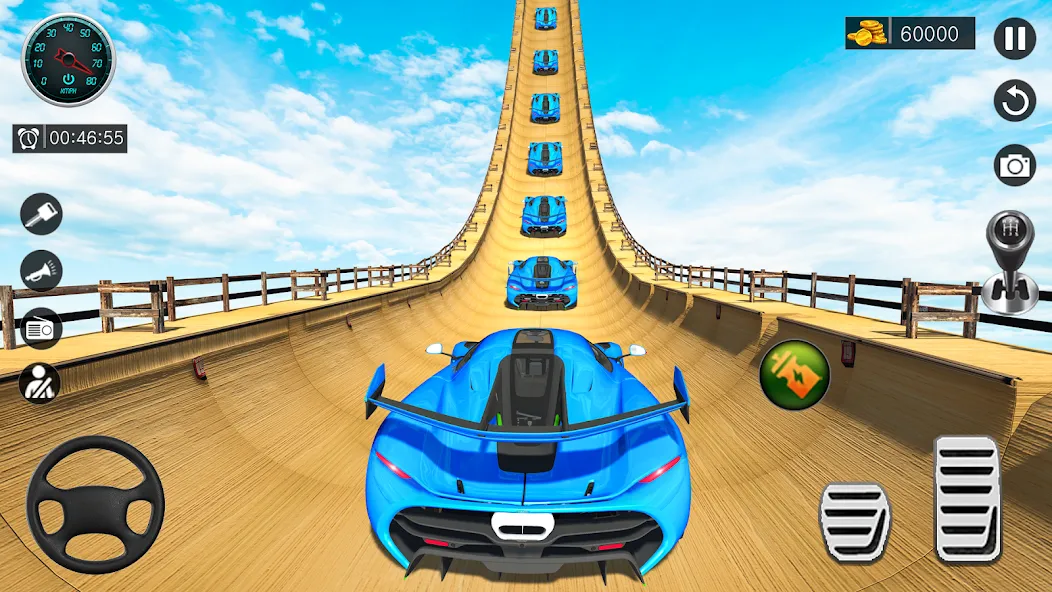 Скачать взломанную Ramp Car Game — Car Stunt (Рамп Кар Гейм)  [МОД Много монет] — стабильная версия apk на Андроид screen 1