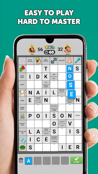 Скачать взломанную Wordgrams — Crossword & Puzzle (Вордграмс)  [МОД Menu] — последняя версия apk на Андроид screen 2