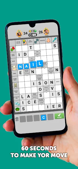 Скачать взломанную Wordgrams — Crossword & Puzzle (Вордграмс)  [МОД Menu] — последняя версия apk на Андроид screen 5