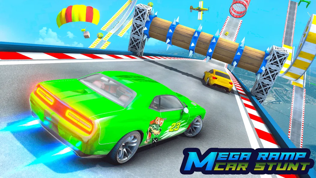 Скачать взломанную Ramp Car Games: GT Car Stunts (Рамп Кар Игры)  [МОД Unlocked] — стабильная версия apk на Андроид screen 2