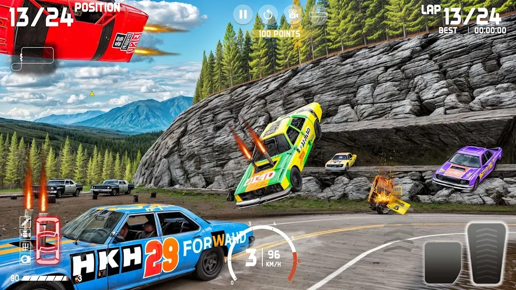 Взлом Demolition Derby: Car Games  [МОД Меню] — последняя версия apk на Андроид screen 3