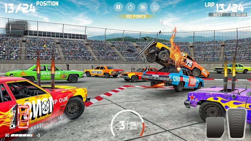 Взлом Demolition Derby: Car Games  [МОД Меню] — последняя версия apk на Андроид screen 4