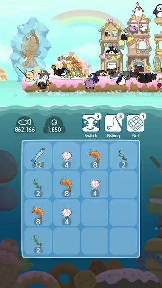 Скачать взломанную 2048 Penguin Island  [МОД Unlocked] — стабильная версия apk на Андроид screen 2