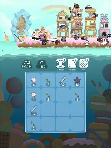 Скачать взломанную 2048 Penguin Island  [МОД Unlocked] — стабильная версия apk на Андроид screen 4