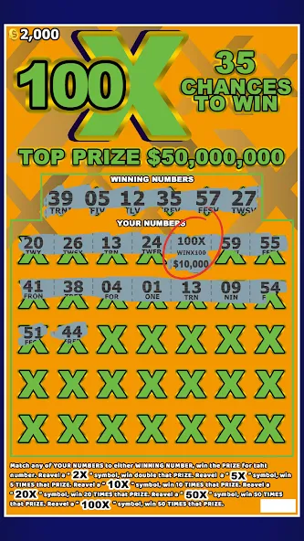 Взломанная Lottery Scratchers Ticket Off (Лотерейный билет на ободрителейскретчи)  [МОД Mega Pack] — последняя версия apk на Андроид screen 1