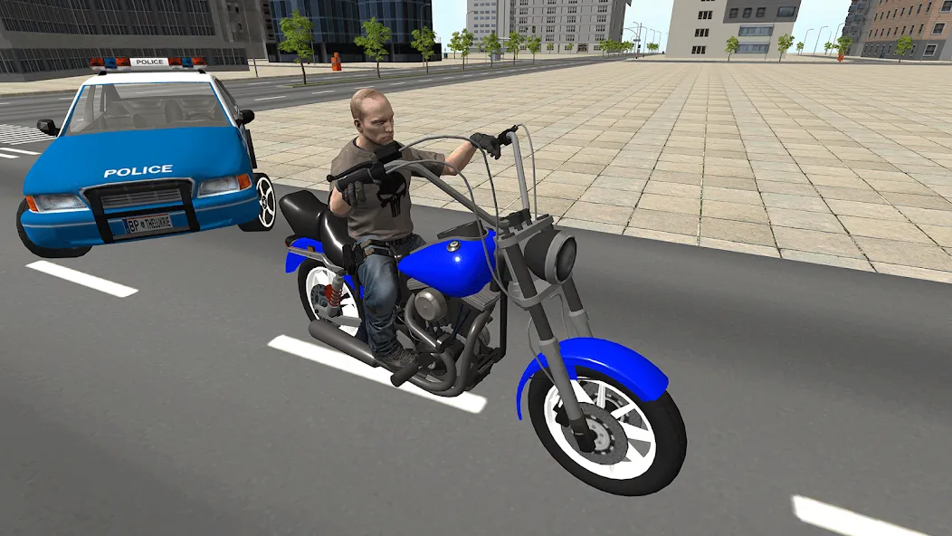 Скачать взломанную Bike Driving: Police Chase  [МОД Mega Pack] — последняя версия apk на Андроид screen 3