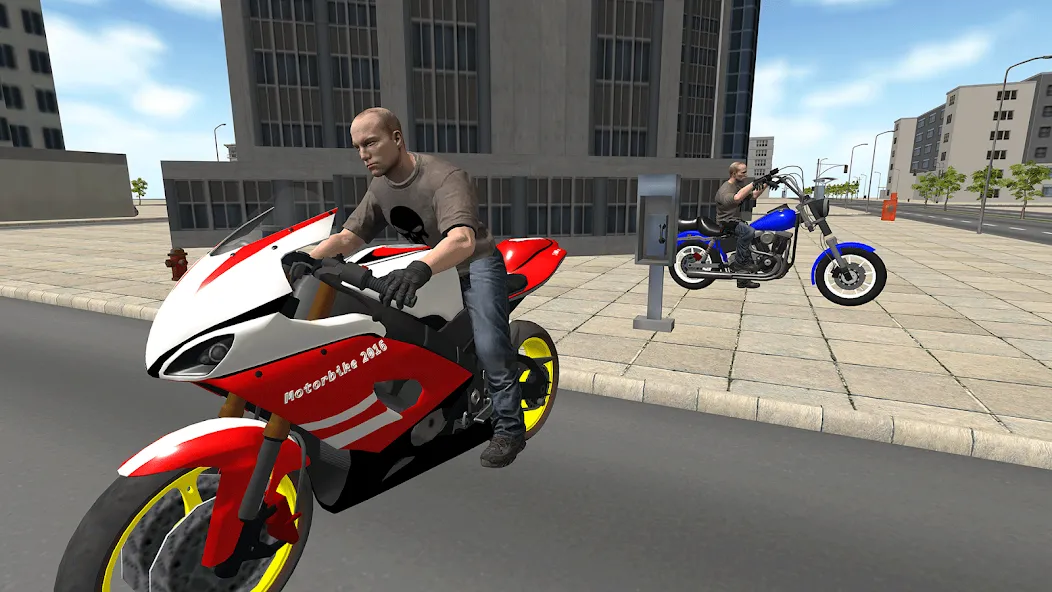 Скачать взломанную Bike Driving: Police Chase  [МОД Mega Pack] — последняя версия apk на Андроид screen 4