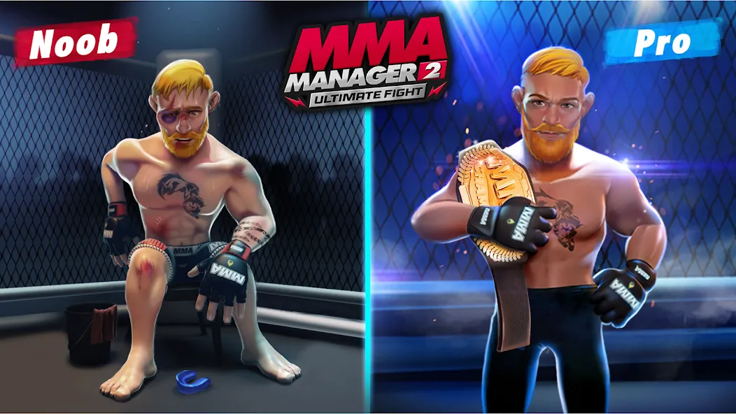 Взлом MMA Manager 2: Ultimate Fight (ММА Менеджер 2)  [МОД Бесконечные деньги] — полная версия apk на Андроид screen 1