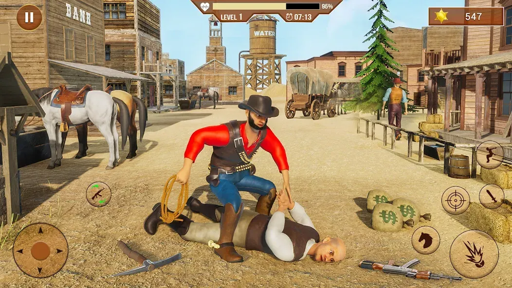 Взлом West Cowboy Shooting Games 3D  [МОД Много денег] — стабильная версия apk на Андроид screen 2