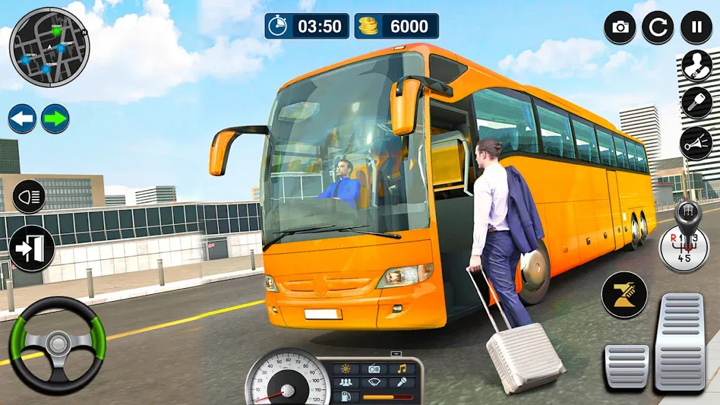 Скачать взломанную Bus Simulator Game: Coach Game  [МОД Бесконечные монеты] — полная версия apk на Андроид screen 2