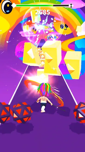 Скачать взломанную 6ix9ine Runner (икс9айн Раннер)  [МОД Menu] — полная версия apk на Андроид screen 1