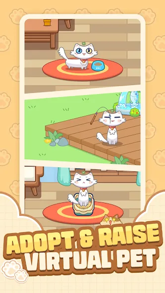 Скачать взлом Cat Time — Cat Game, Match 3 (Кэт Тайм)  [МОД Меню] — стабильная версия apk на Андроид screen 1