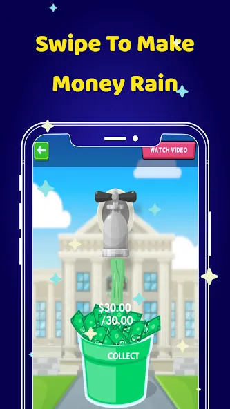 Скачать взломанную Money Clicker Game -Money Rain  [МОД Unlimited Money] — полная версия apk на Андроид screen 4