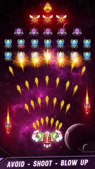 Скачать взлом Space shooter — Galaxy attack (Спейс шутер)  [МОД Unlimited Money] — последняя версия apk на Андроид screen 5