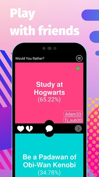 Скачать взлом Would You Rather? questions  [МОД Menu] — полная версия apk на Андроид screen 3