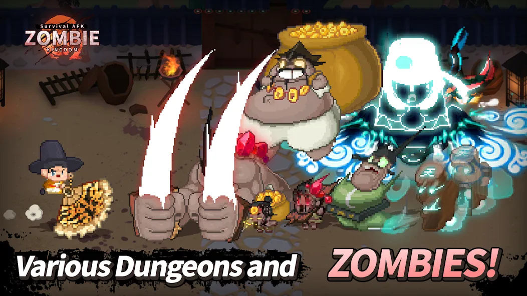 Скачать взлом ZOMBIE Kingdom : Idle RPG (ЗОМБИ Кингдом)  [МОД Unlimited Money] — стабильная версия apk на Андроид screen 3