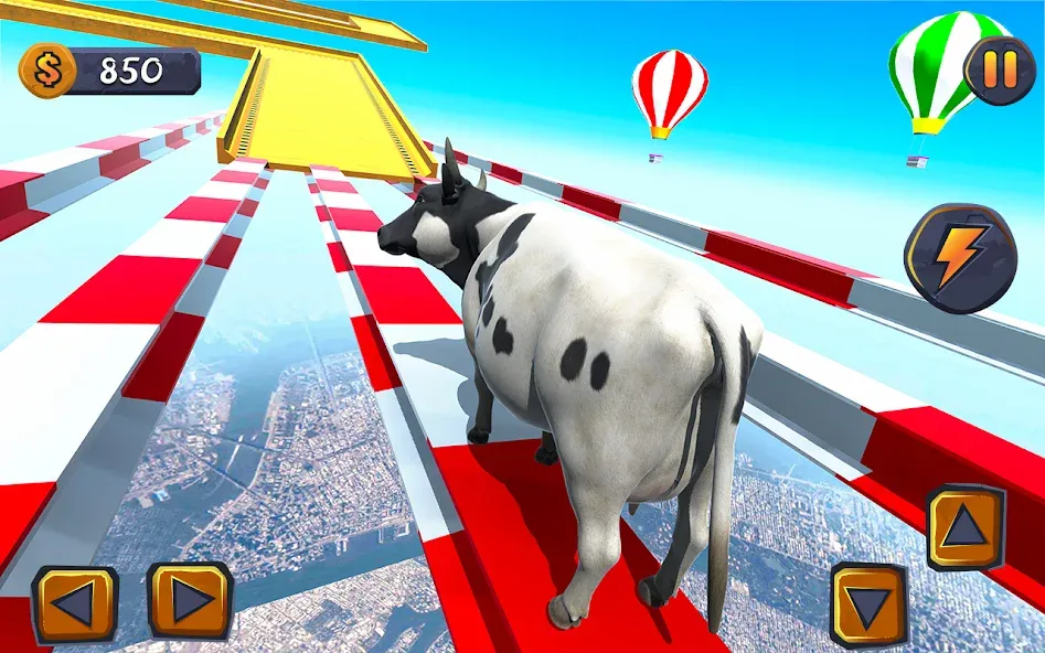 Взлом Epic Cow Ramp Rush Run Game  [МОД Много денег] — стабильная версия apk на Андроид screen 1