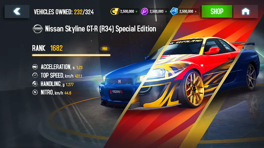 Взломанная Asphalt 8 — Car Racing Game (Асфальт 8)  [МОД Меню] — последняя версия apk на Андроид screen 2