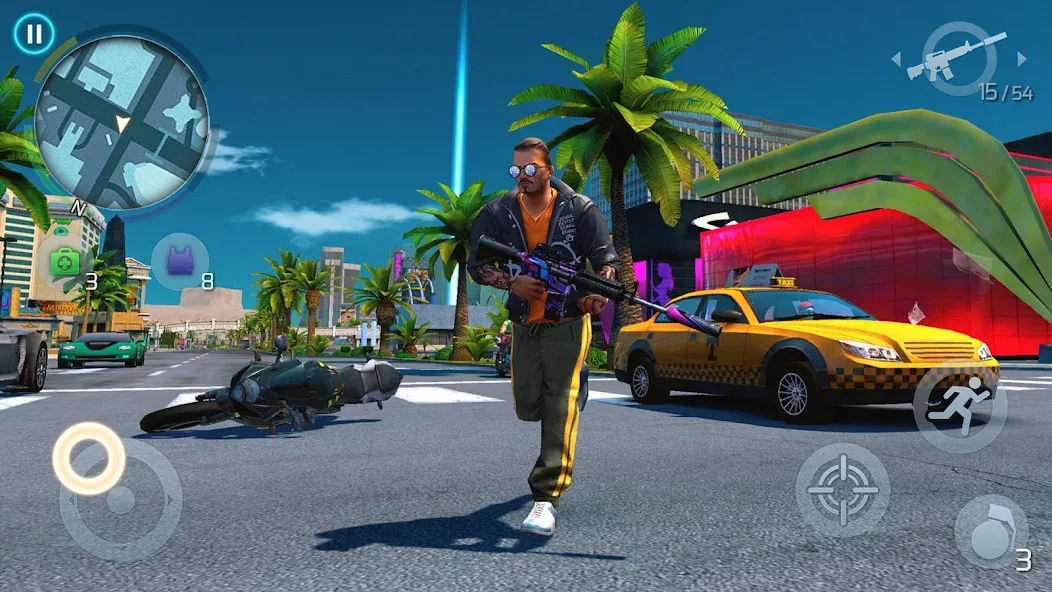 Скачать взломанную Gangstar Vegas: World of Crime (Гангстар Вегас)  [МОД Все открыто] — последняя версия apk на Андроид screen 3