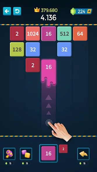 Скачать взлом 1M — Merge Number Block Puzzle  [МОД Menu] — полная версия apk на Андроид screen 1