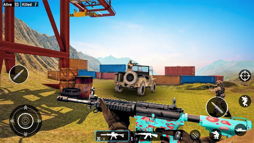 Взлом Commando Gun Shooting Games  [МОД Много монет] — полная версия apk на Андроид screen 2