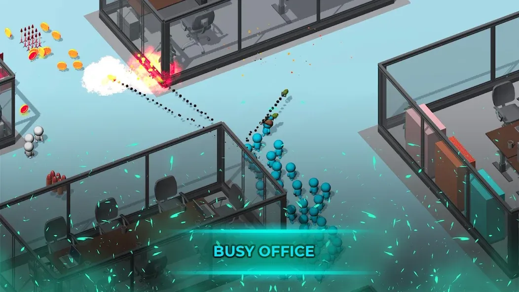 Скачать взломанную Crowd War — Action Game (Крауд Вар)  [МОД Много монет] — последняя версия apk на Андроид screen 1