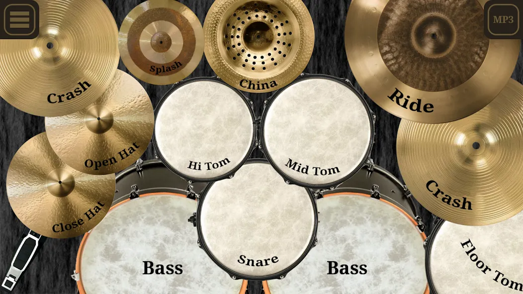 Взлом Drum kit (Drums) free  [МОД Все открыто] — стабильная версия apk на Андроид screen 1