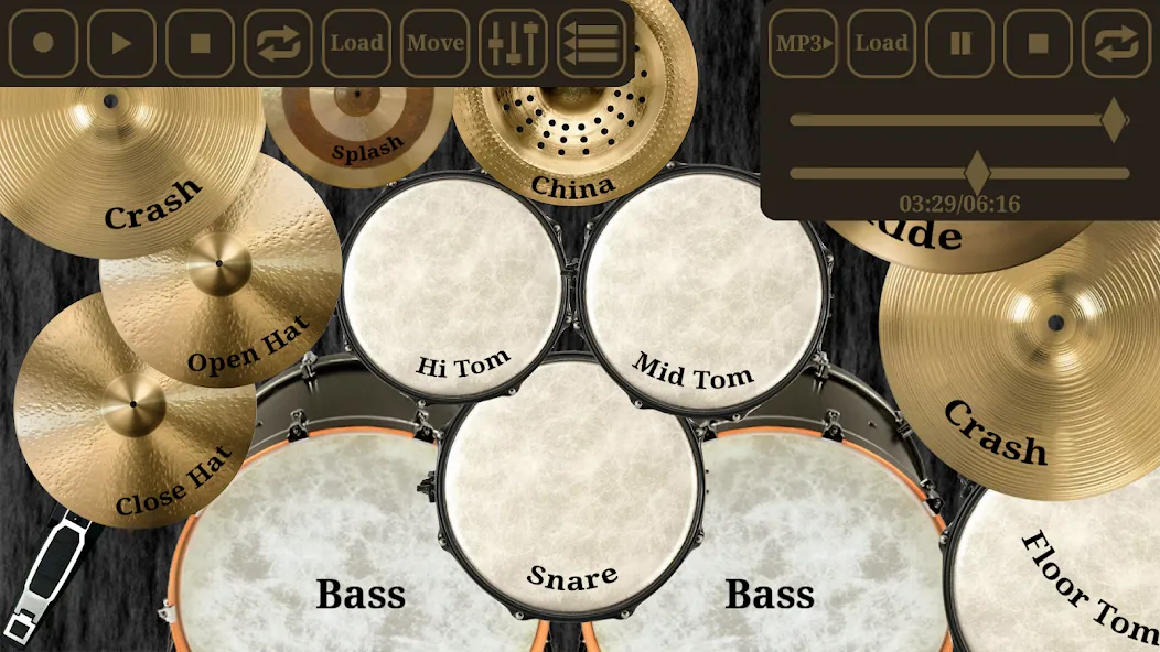 Взлом Drum kit (Drums) free  [МОД Все открыто] — стабильная версия apk на Андроид screen 3