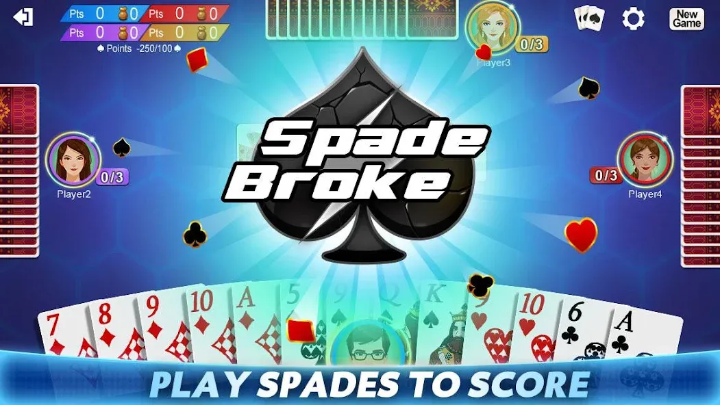 Скачать взломанную Spades (Спейдс)  [МОД Menu] — полная версия apk на Андроид screen 3