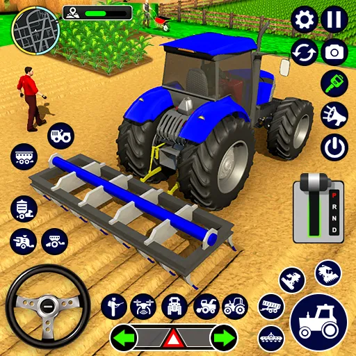 Скачать взломанную Real Tractor Driving Simulator (Реальный симулятор вождения трактора)  [МОД Unlimited Money] — стабильная версия apk на Андроид screen 1