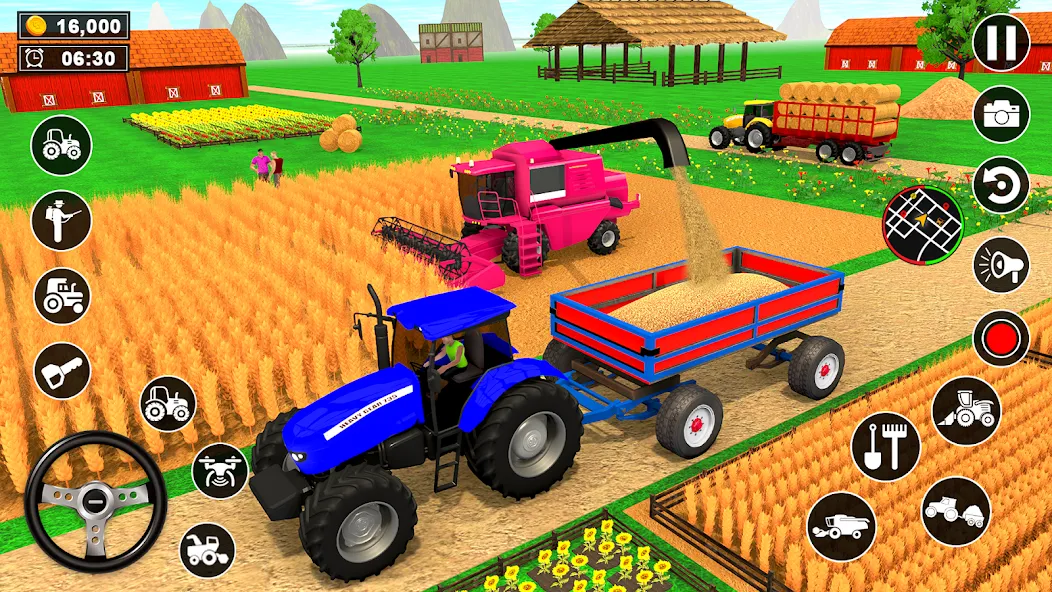 Скачать взломанную Real Tractor Driving Simulator (Реальный симулятор вождения трактора)  [МОД Unlimited Money] — стабильная версия apk на Андроид screen 5