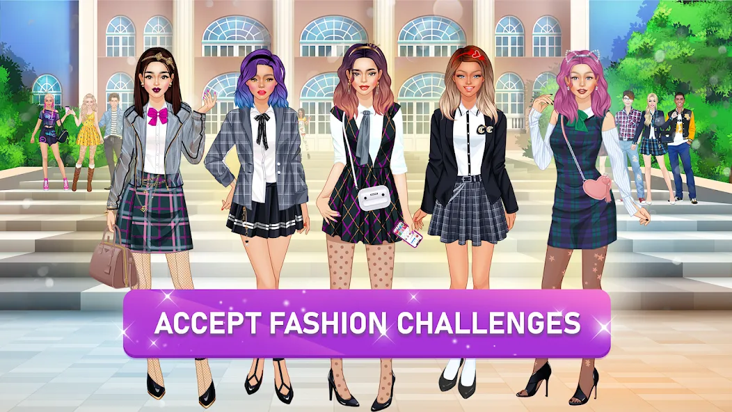 Скачать взломанную College Girls Team Makeover  [МОД Бесконечные деньги] — стабильная версия apk на Андроид screen 1