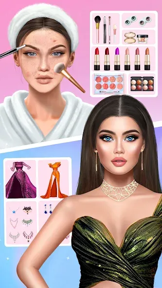 Скачать взлом DIY Makeup: Beauty Makeup Game  [МОД Много монет] — полная версия apk на Андроид screen 1