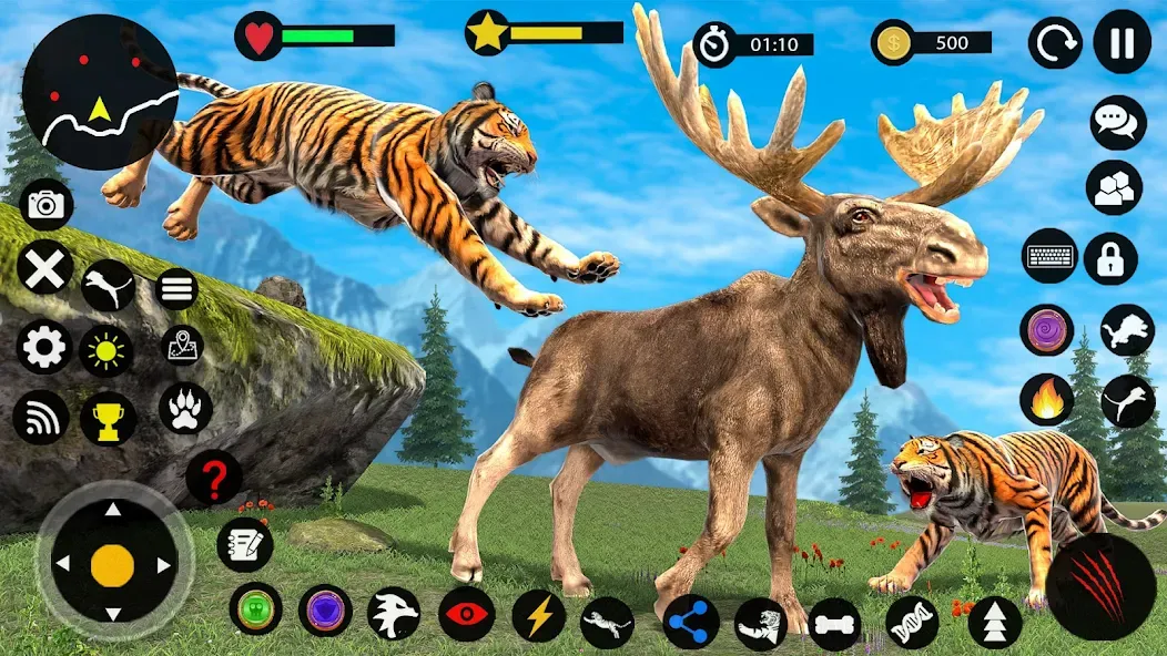 Взломанная Tiger Games: Tiger Sim Offline  [МОД Все открыто] — полная версия apk на Андроид screen 2