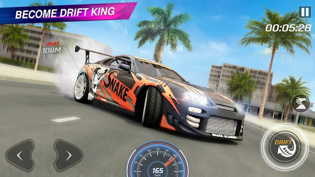 Скачать взломанную Extreme Car Driving: Car Drift  [МОД Все открыто] — полная версия apk на Андроид screen 1