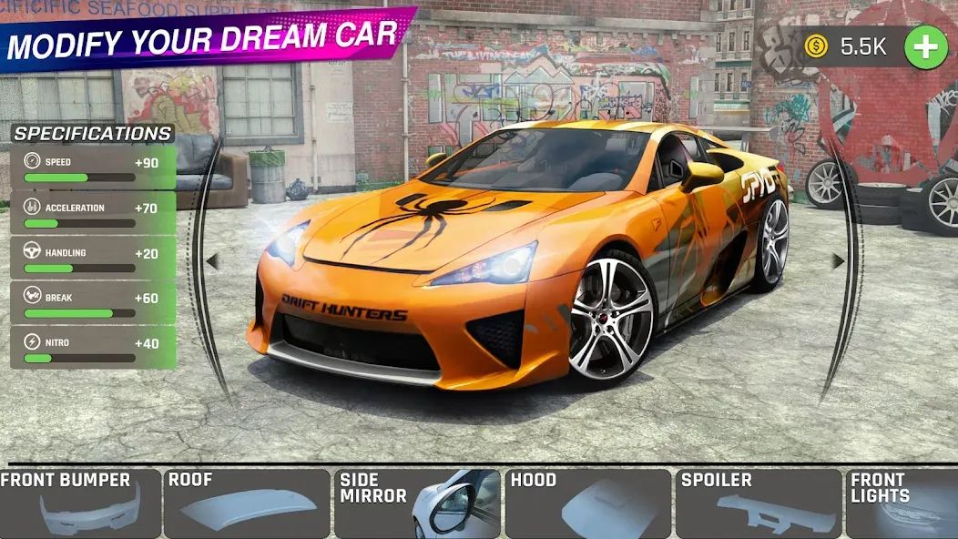 Скачать взломанную Extreme Car Driving: Car Drift  [МОД Все открыто] — полная версия apk на Андроид screen 2