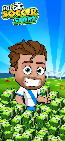 Скачать взлом Idle Soccer Story — Tycoon RPG (Айдл Соккер Стори)  [МОД Много монет] — последняя версия apk на Андроид screen 1